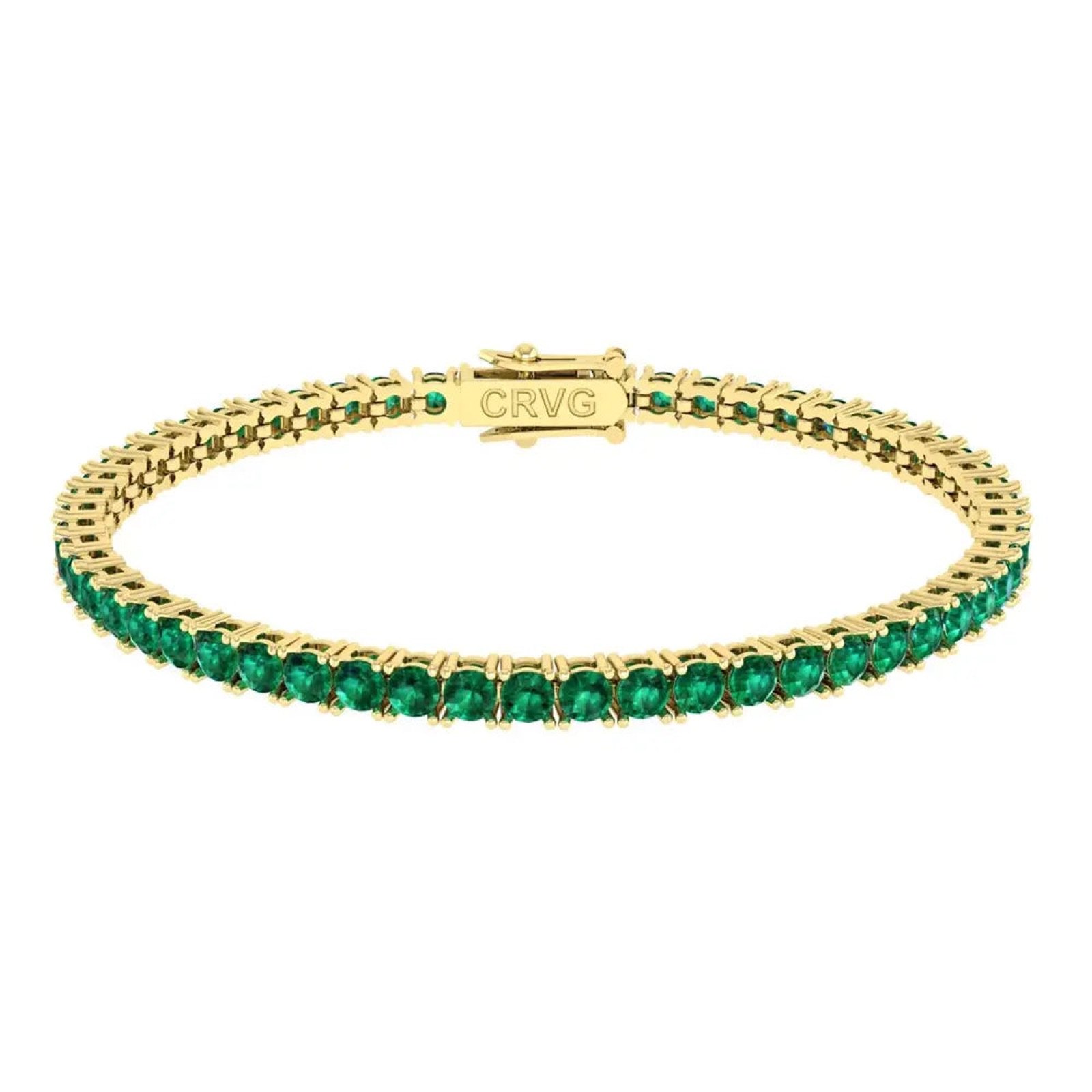 Riviera Esmeraldas Brasileiras em ouro 18k